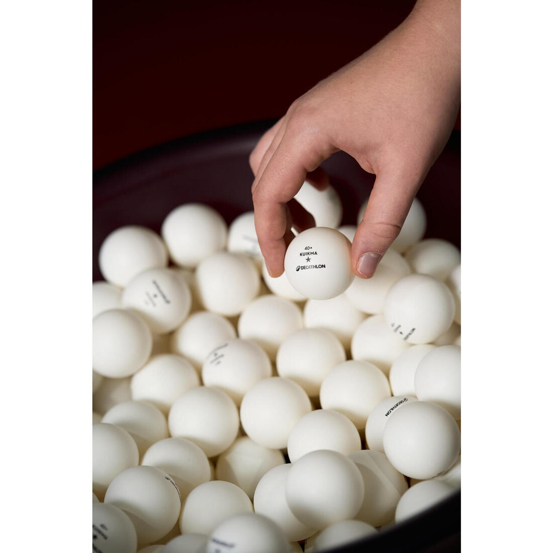 BALLES DE TENNIS DE TABLE TTB 100 1* 40+ X72 BLANCHES