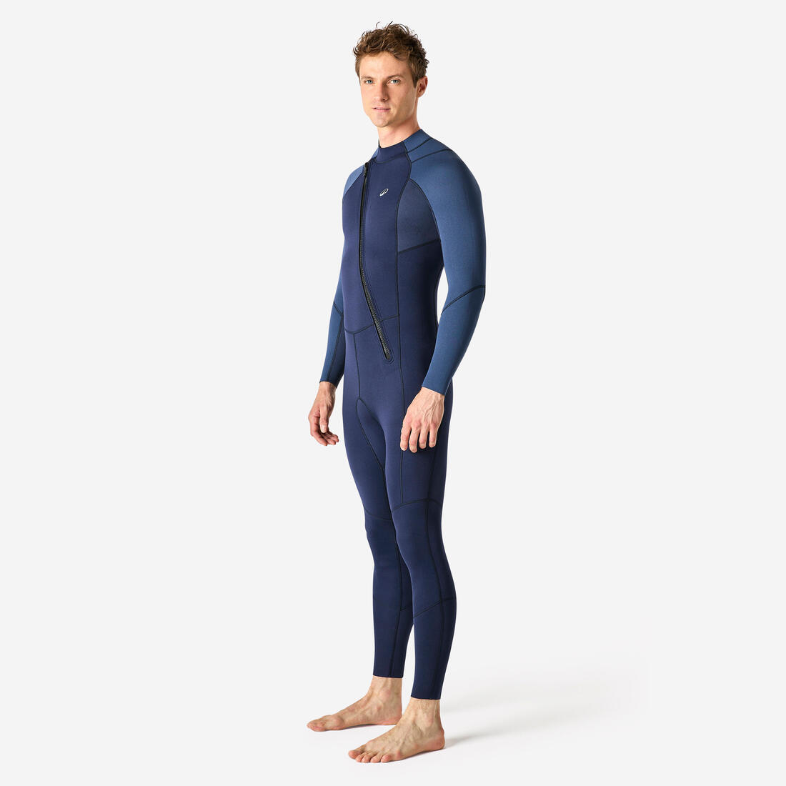 Combinaison de snorkeling et plongée 2,5mm homme, Intégrale Essentiel Bleu