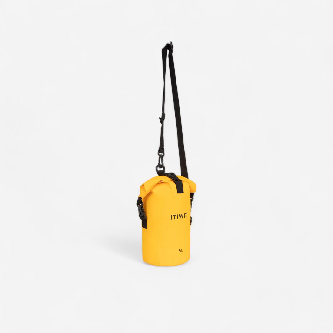 Sac polochon étanche 5l jaune