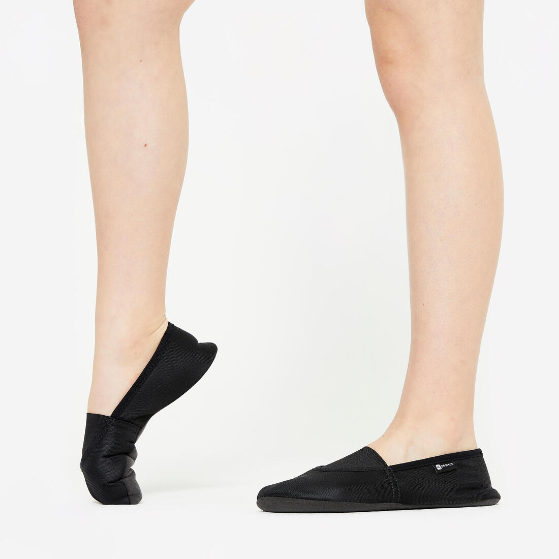Chaussons de gymnastique respirant enfant, noir