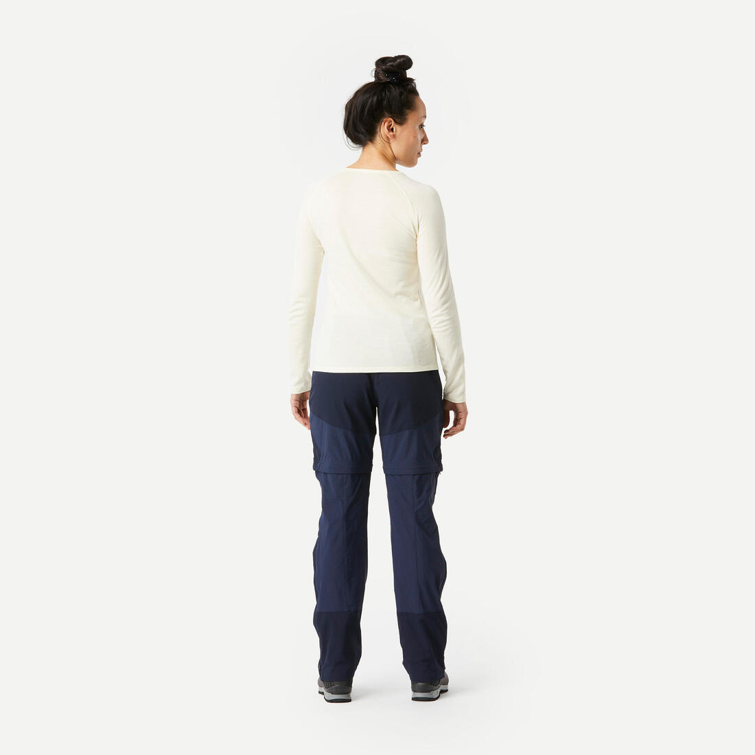Pantalon modulable 2 en 1 de trek montagne - mt500 - femme