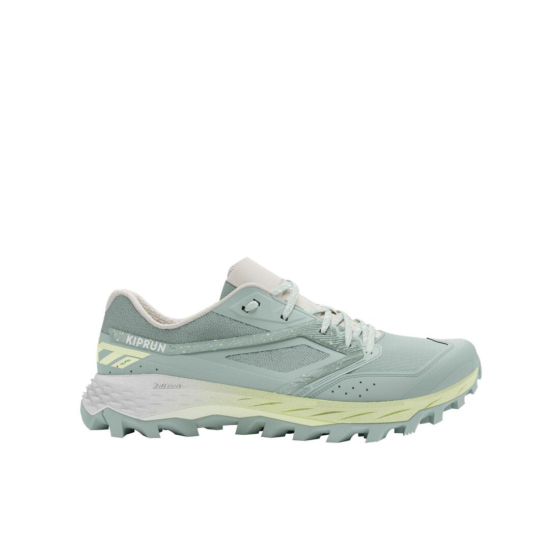 Chaussures de running trail femme, Kiprun xt8, vert jaune