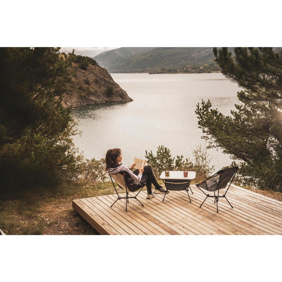 Chaise basse de camping, pliante et ultra compacte, 500 M