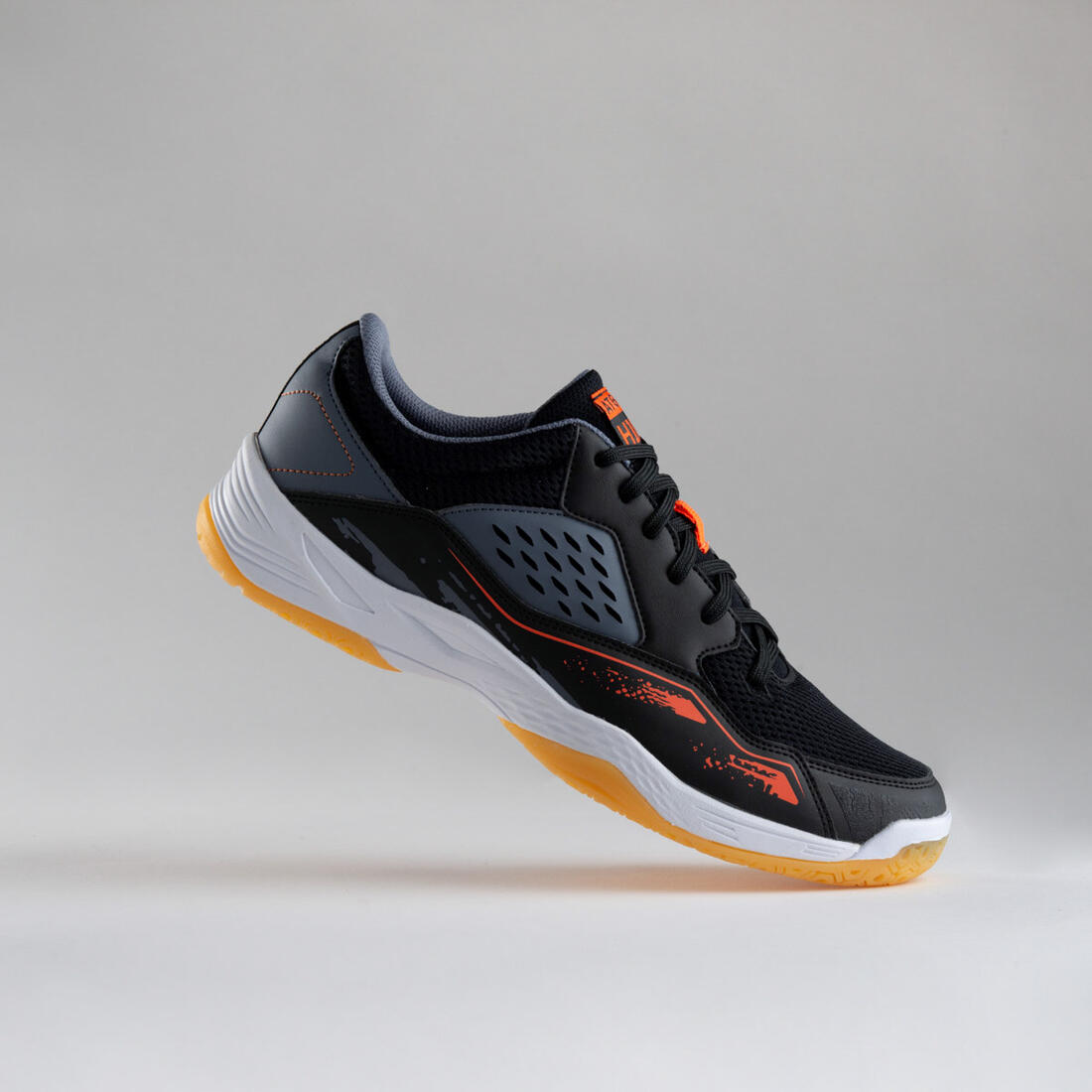 Chaussures de handball Homme - H100 gris noir orange