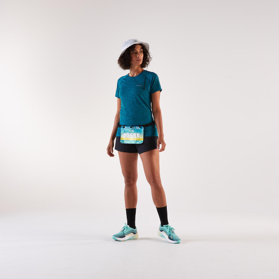 CEINTURE PORTE DOSSARD POUR COMPETITION DE RUNNING COURTE DISTANCE AU MARATHON