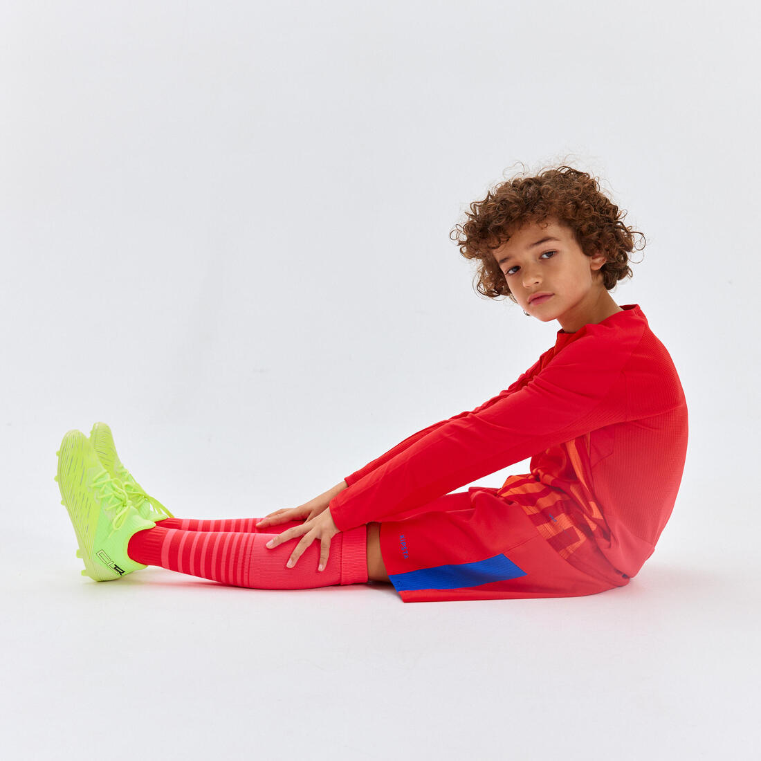 Chaussettes de football rayée enfant viralto club jr marine