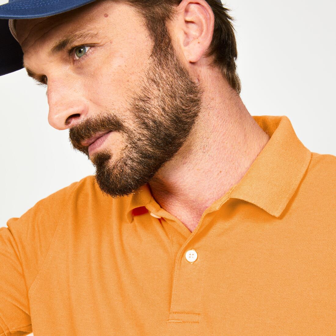 Polo de golf en coton polyester manches courtes homme, MW500