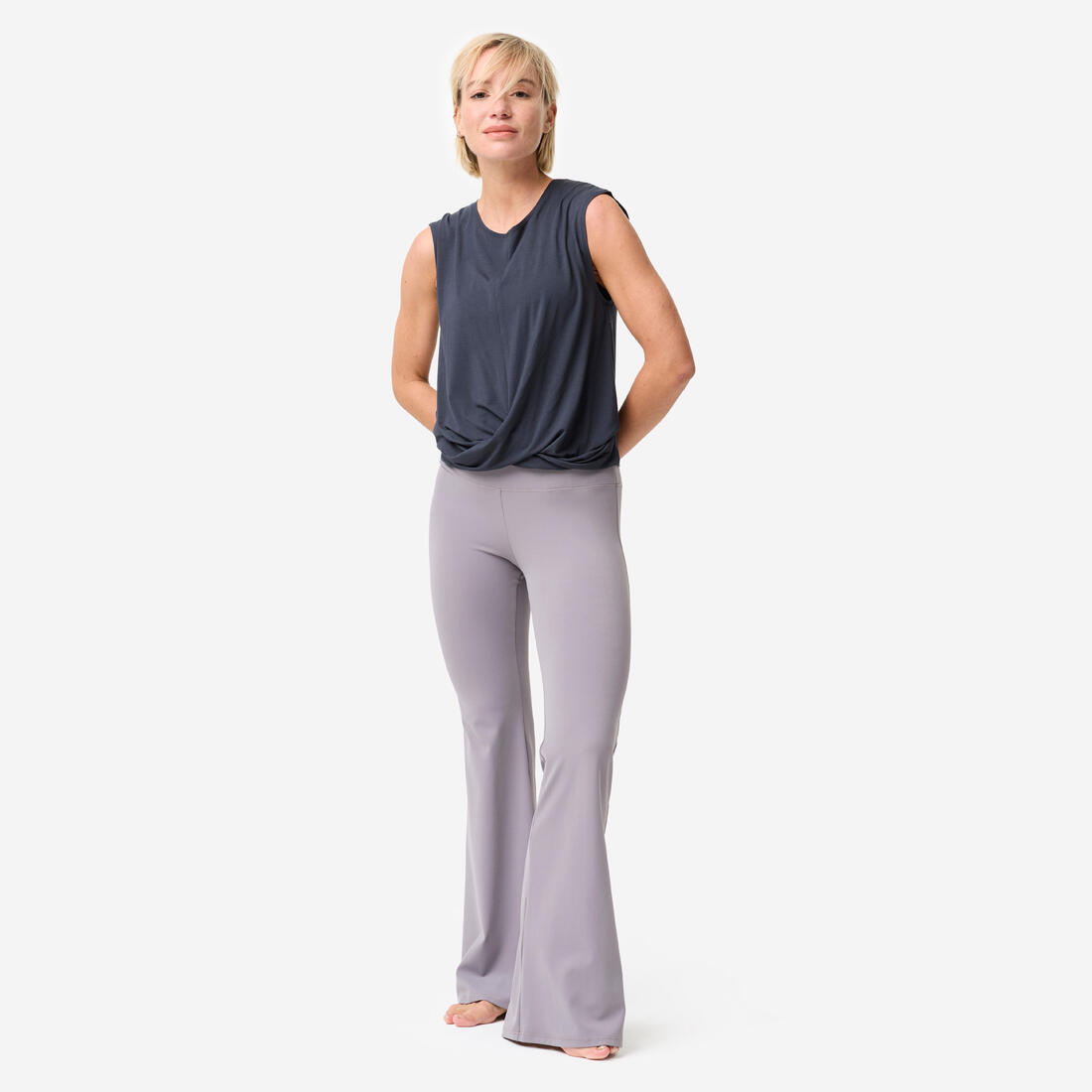 Legging de yoga et pilates flare et doux femme