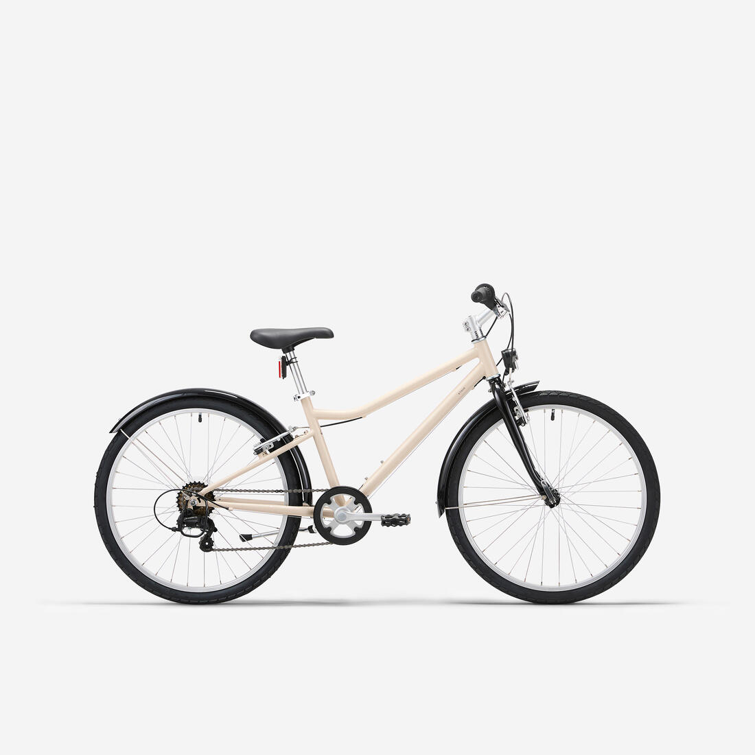 Vtc enfant riverside 500 noir corail 24 pouces 9-12 ans