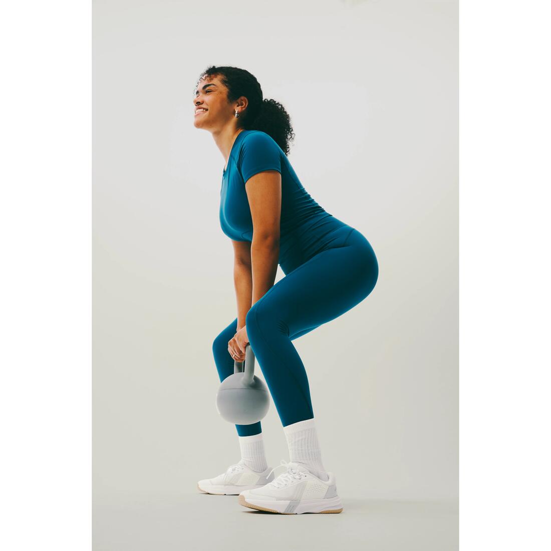 Legging de sport taille haute gainant femme foncé
