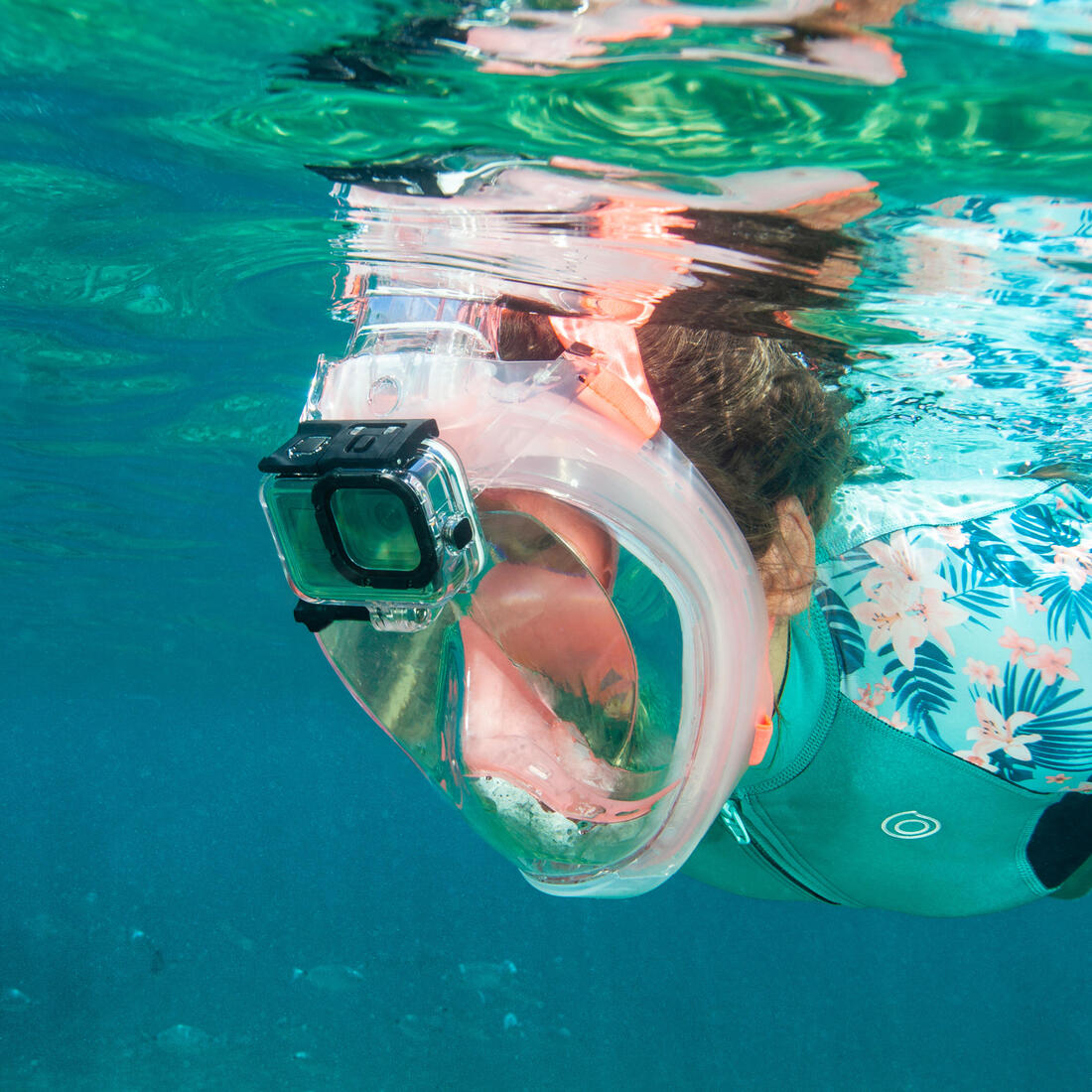 Fixation caméra pour masque de snorkeling easybreath
