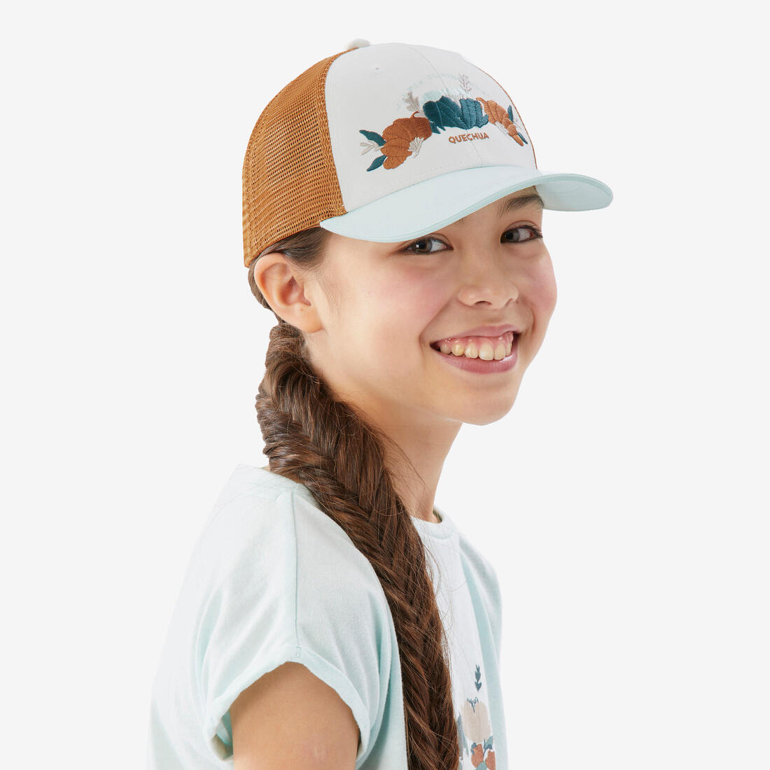 Casquette de randonnée 7-15 ans enfant, MH500 Trucker