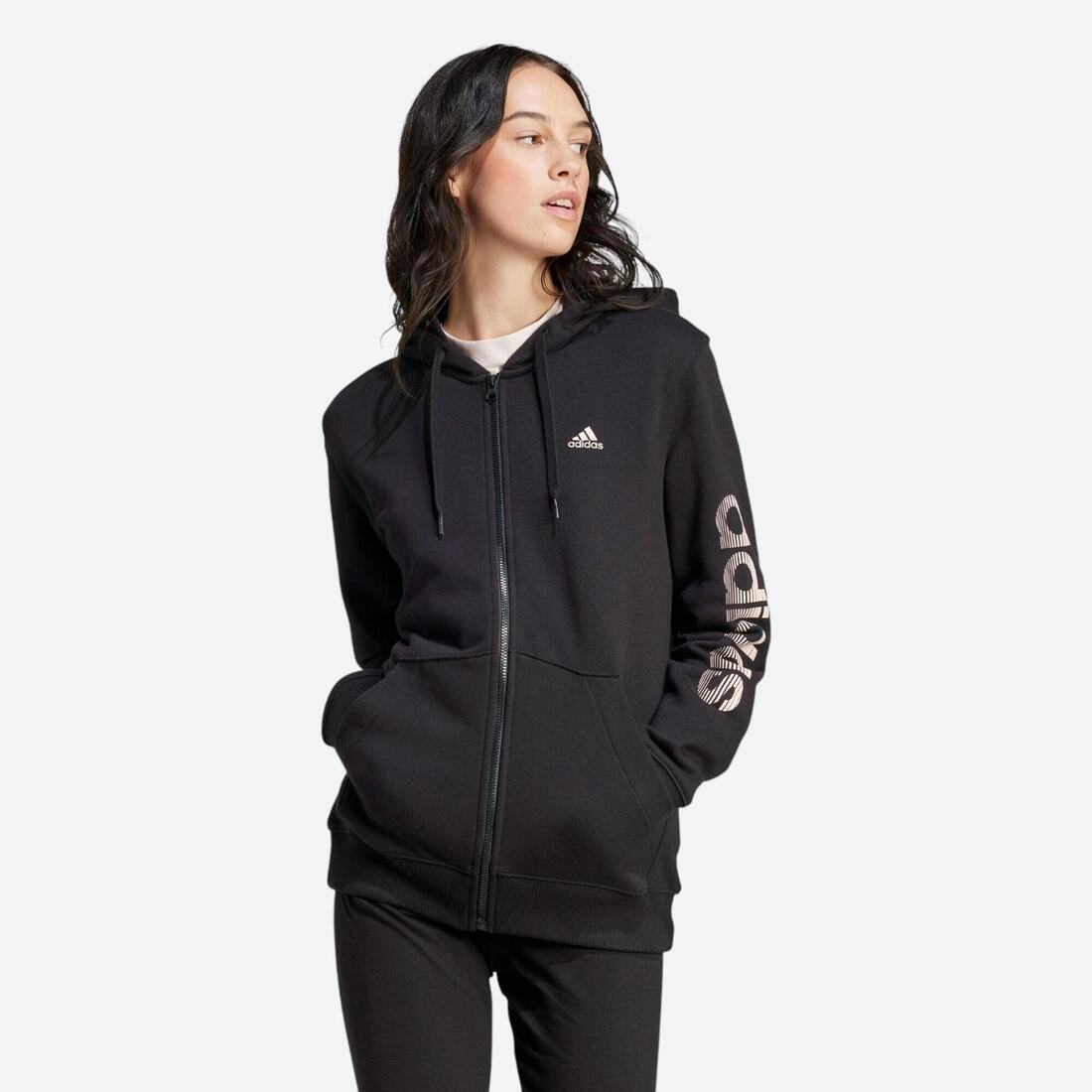 Sweat zippé imprimé Adidas femme