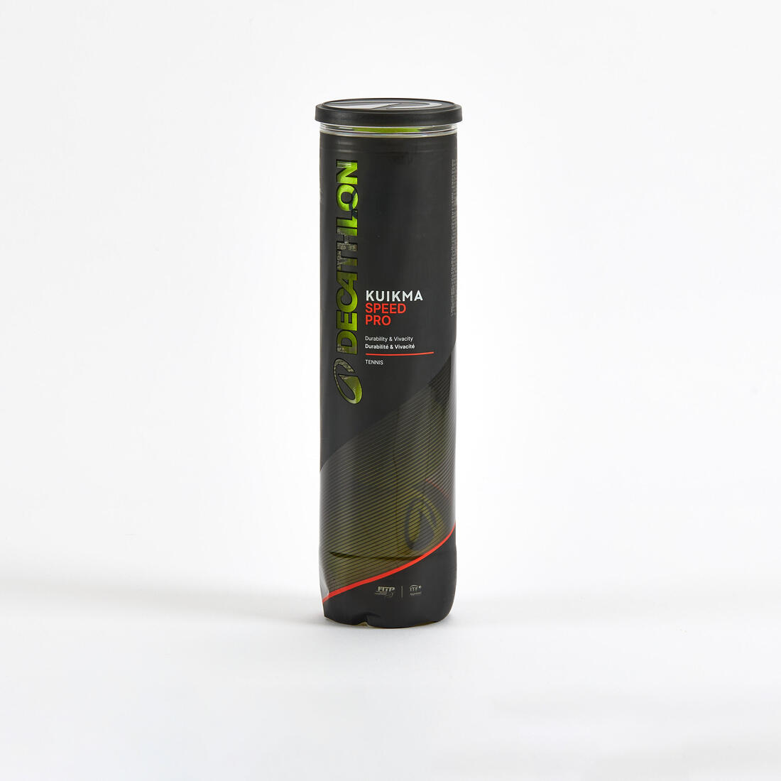Balle de tennis vive tube de 4 balles, Kuikma Speed pro