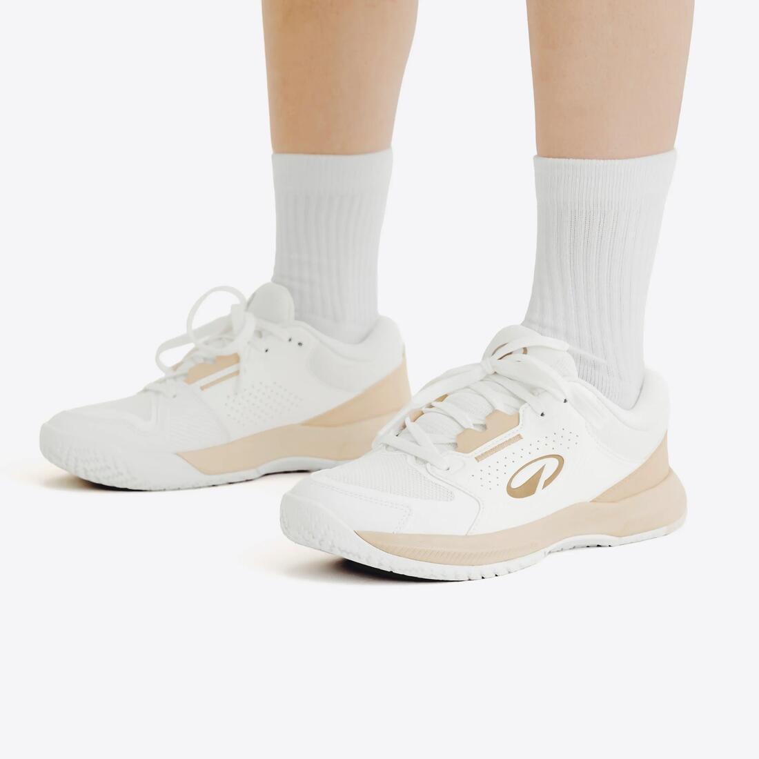 Chaussures de tennis multicourt adulte, Comfort blanc