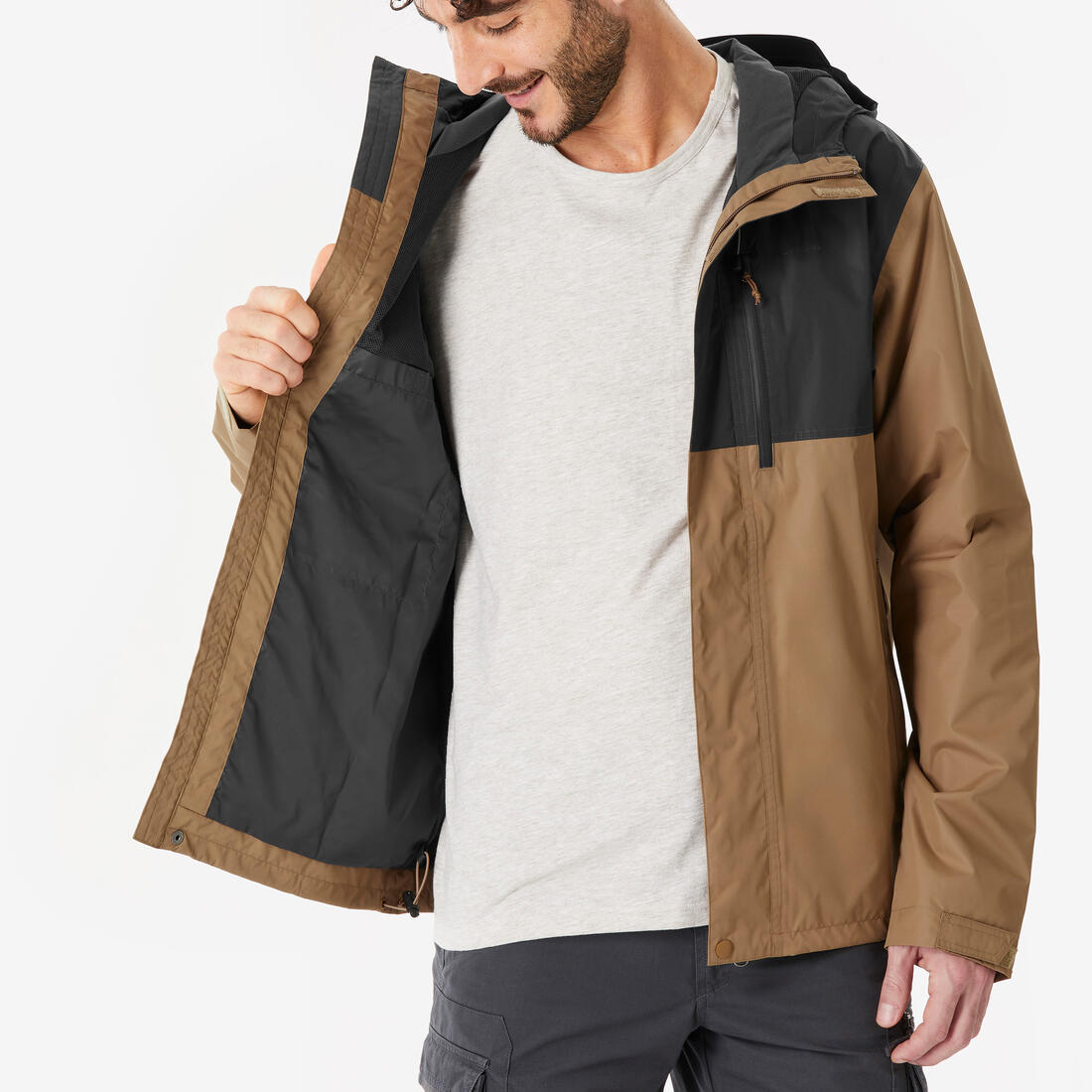 Veste de randonnée imperméable homme, NH500