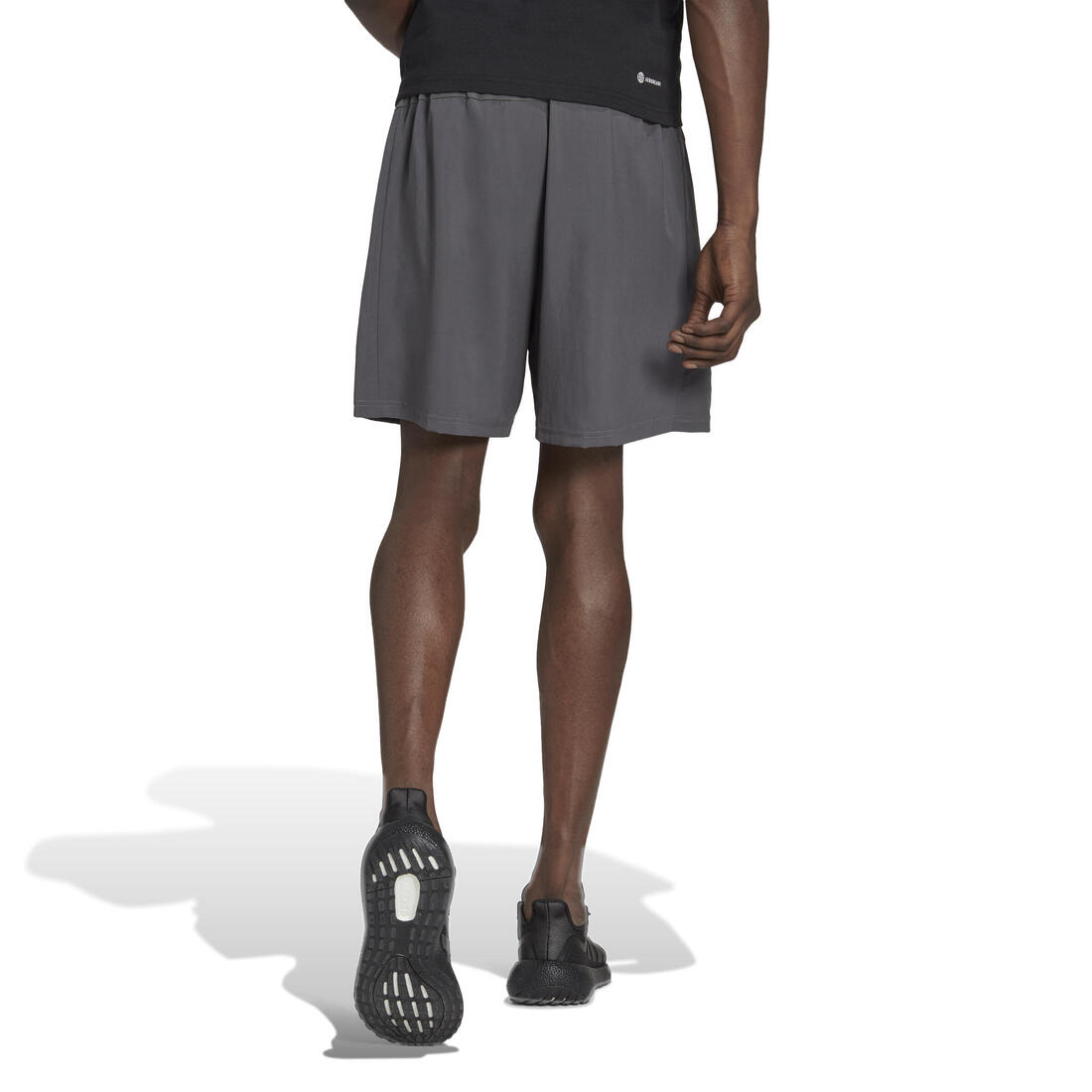 SHORT DE FITNESS CARDIO ADIDAS HOMME GRIS