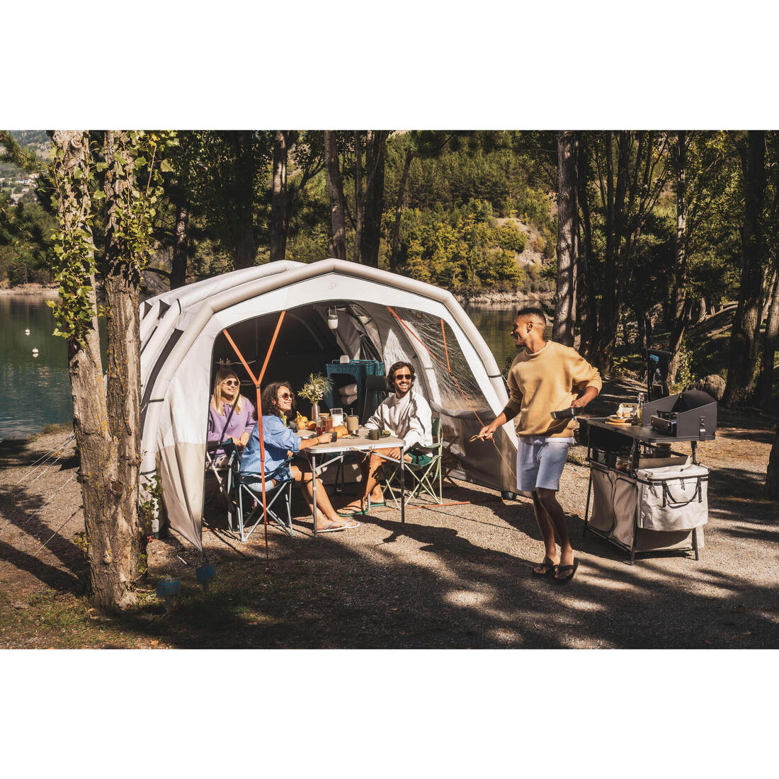 Grande table de camping pliante, 6 à 8 personnes