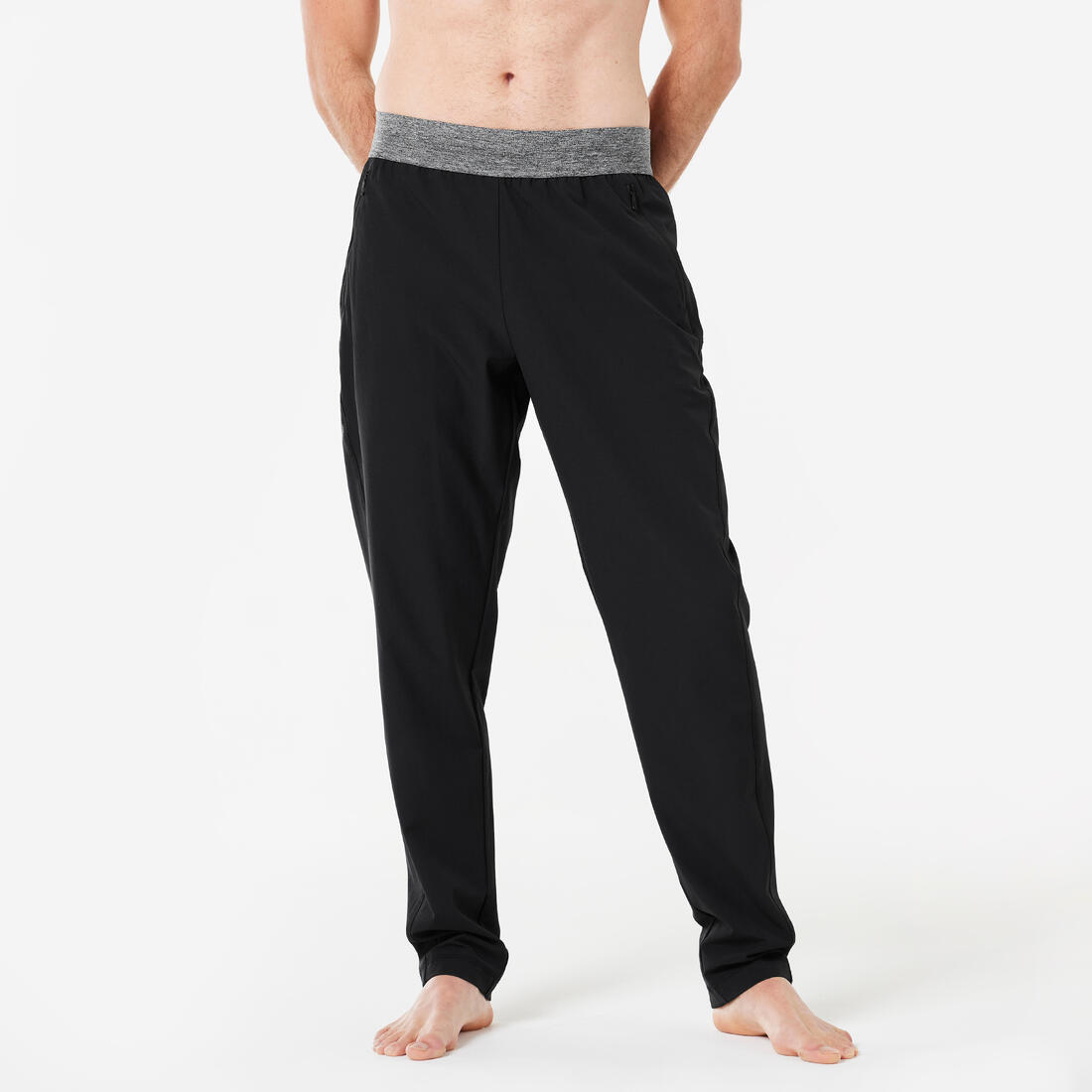 PANTALON YOGA DYNAMIQUE LEGER HOMME NOIR