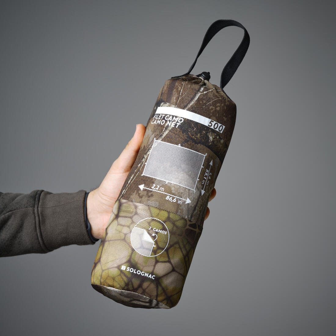 FILET CHASSE CAMOUFLAGE RÉVERSIBLE (FURTIV ET TREEMETIC)1,4Mx2,2M