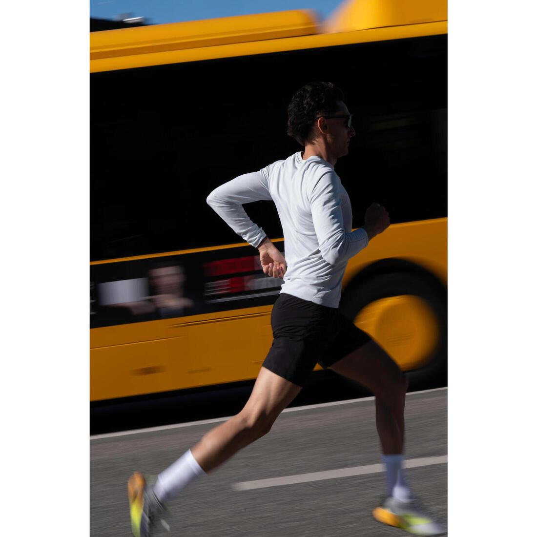 T-Shirt manches longues running sans couture Homme, KIPRUN Run 500