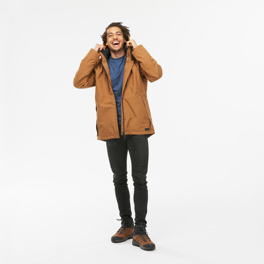 Veste 3en1 de randonnée -10°C imperméable homme, MH500 Mountain