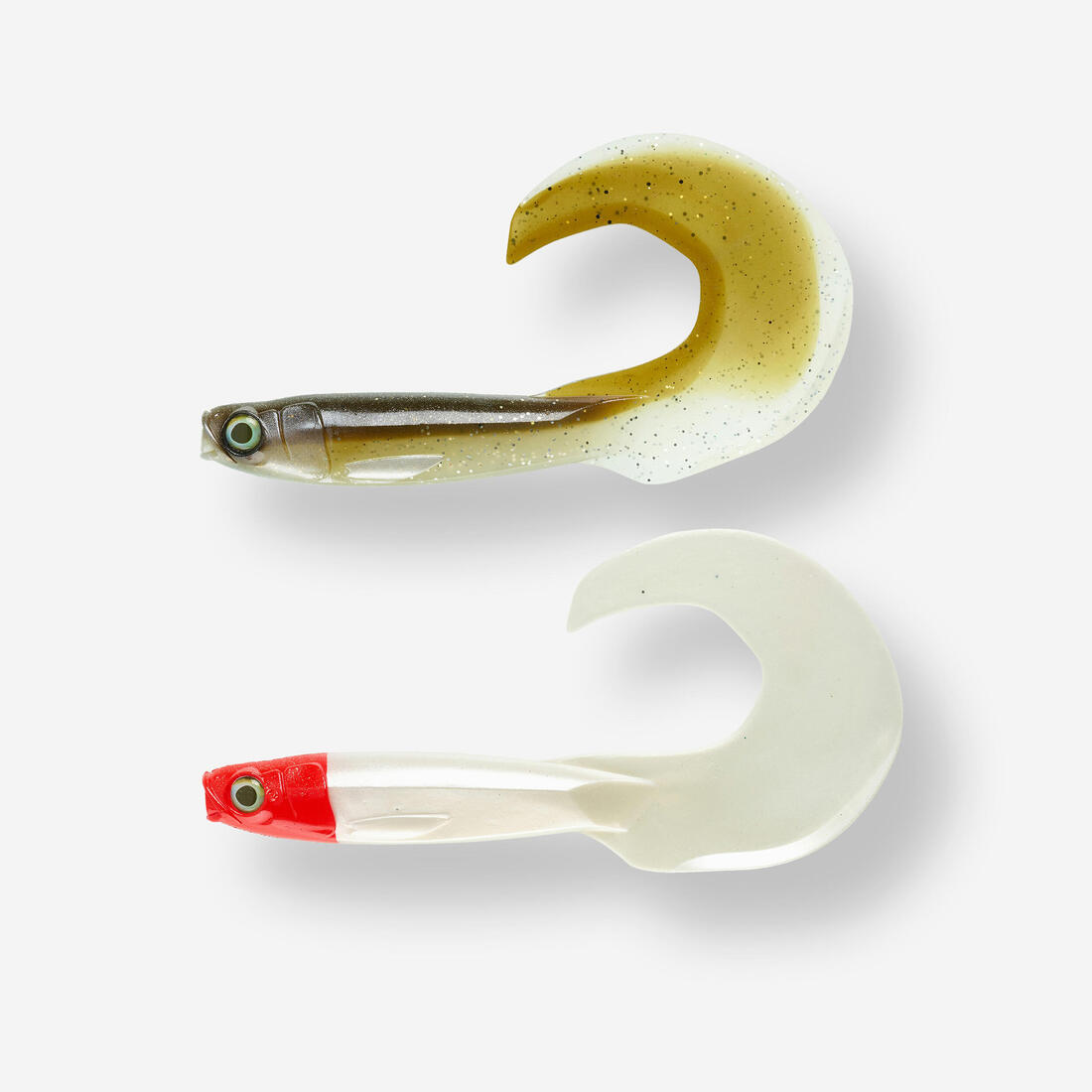 LEURRE SOUPLE PÊCHE DU SILURE KIT ROGENGRUB 140 SMELT / TETE ROUGE