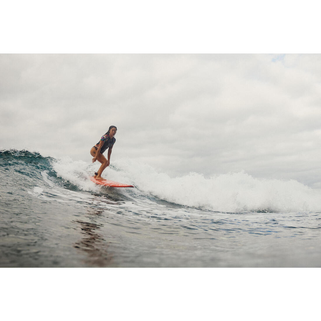 Planche de surf mousse 7' - 500 orange