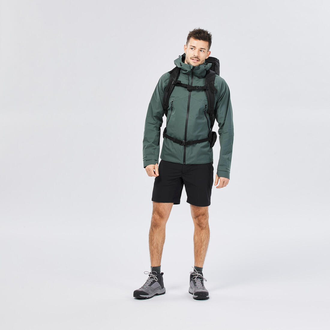 Veste imperméable et respirante de randonnée homme, MH500