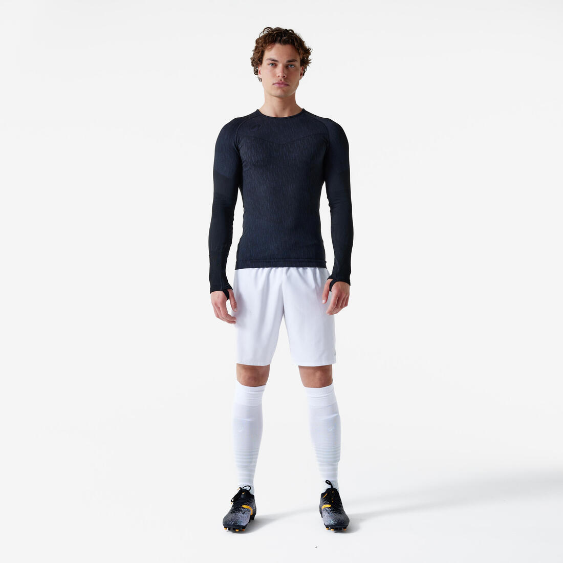 Sous-maillot de foot thermique sans-couture manches longues, Keepdry