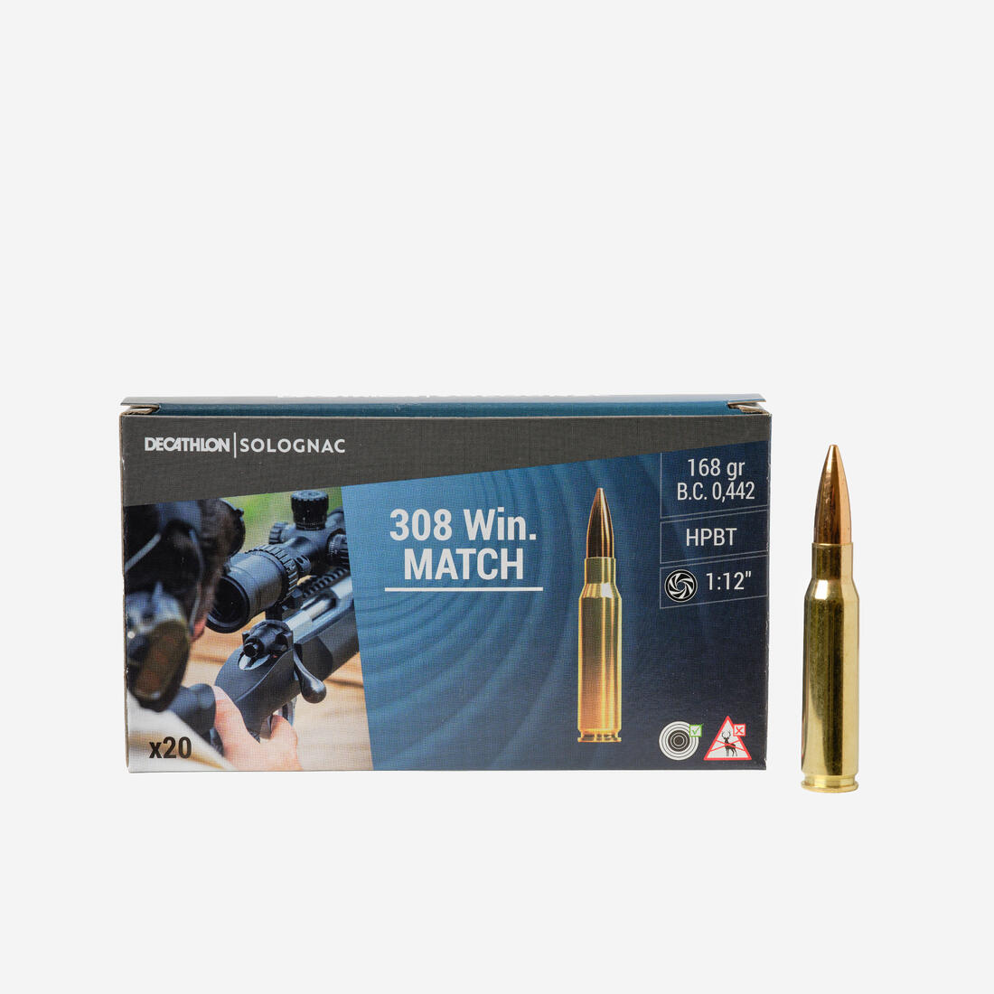 MUNITION DE TIR SPORTIF 308 WINCHESTER HPBT MATCH X 20 q