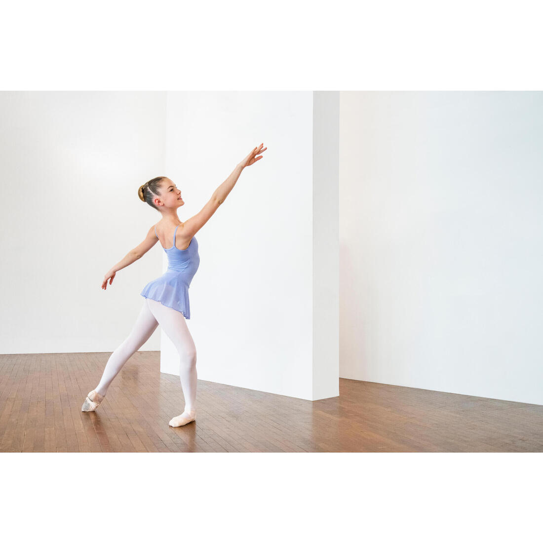 Tunique de danse classique fille corail.