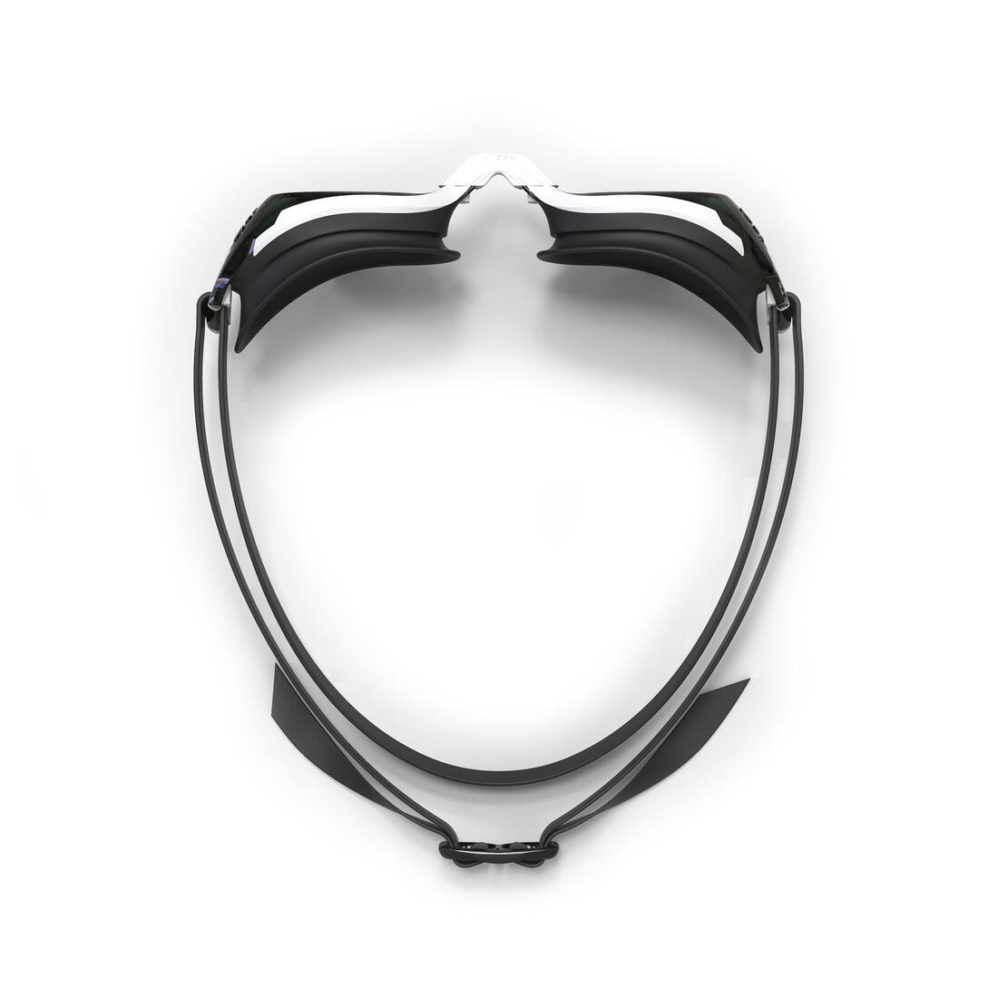 Lunettes de natation Taille Unique - Bfit blanches verres miroirs