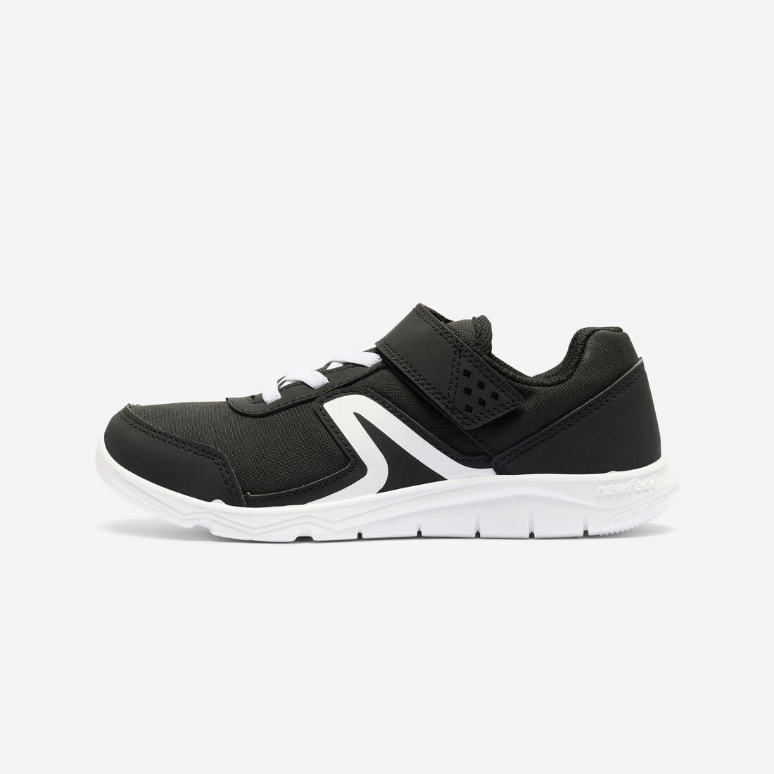 Chaussures de sport à scratch enfant, PW 100 noir