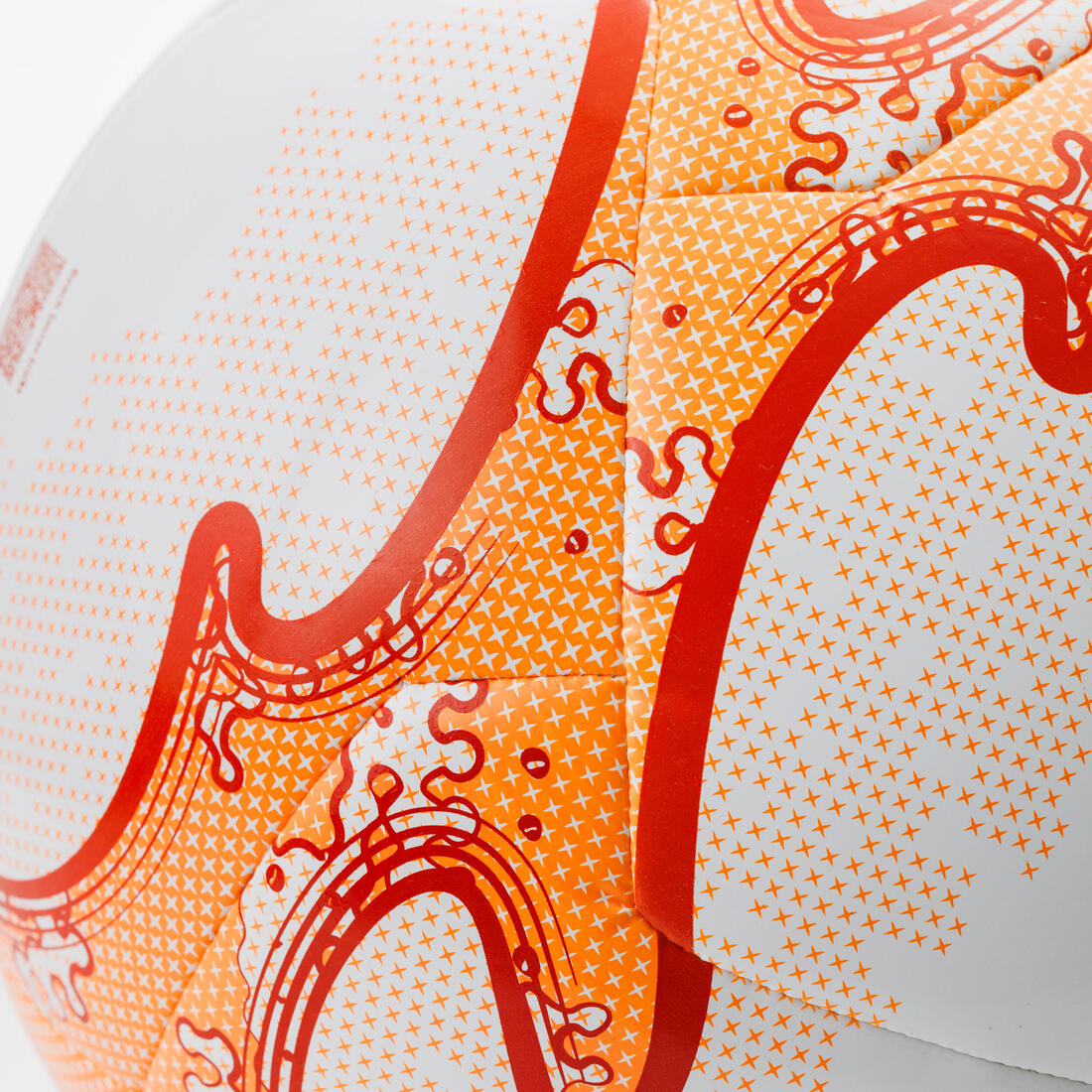 BALLON DE BEACH SOCCER HYBRIDE  LIGHT TAILLE 5 BLANC / ORANGE