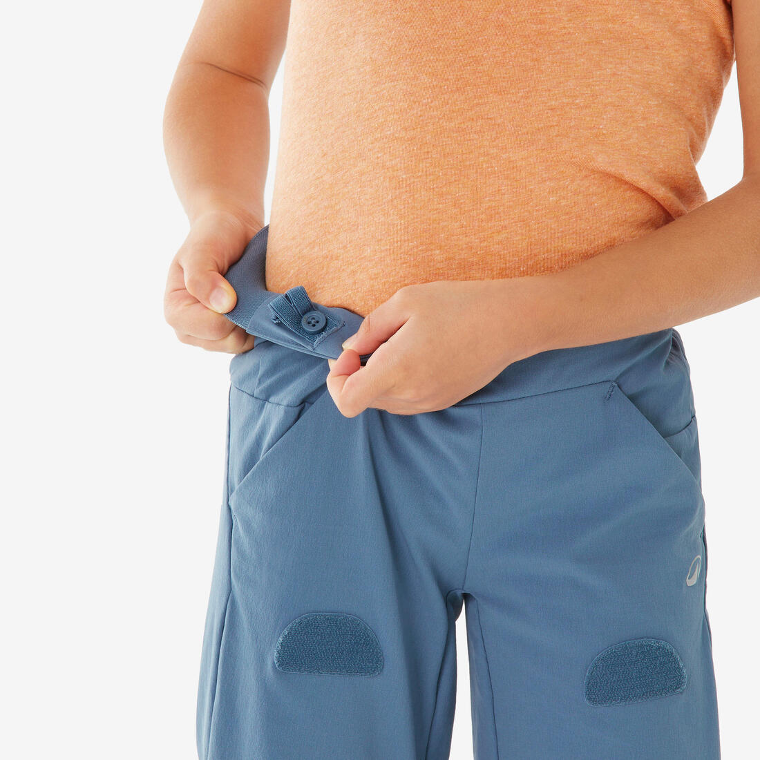 Pantalon modulable de randonnée enfant 2-6 ans, MH100 Easy bleu