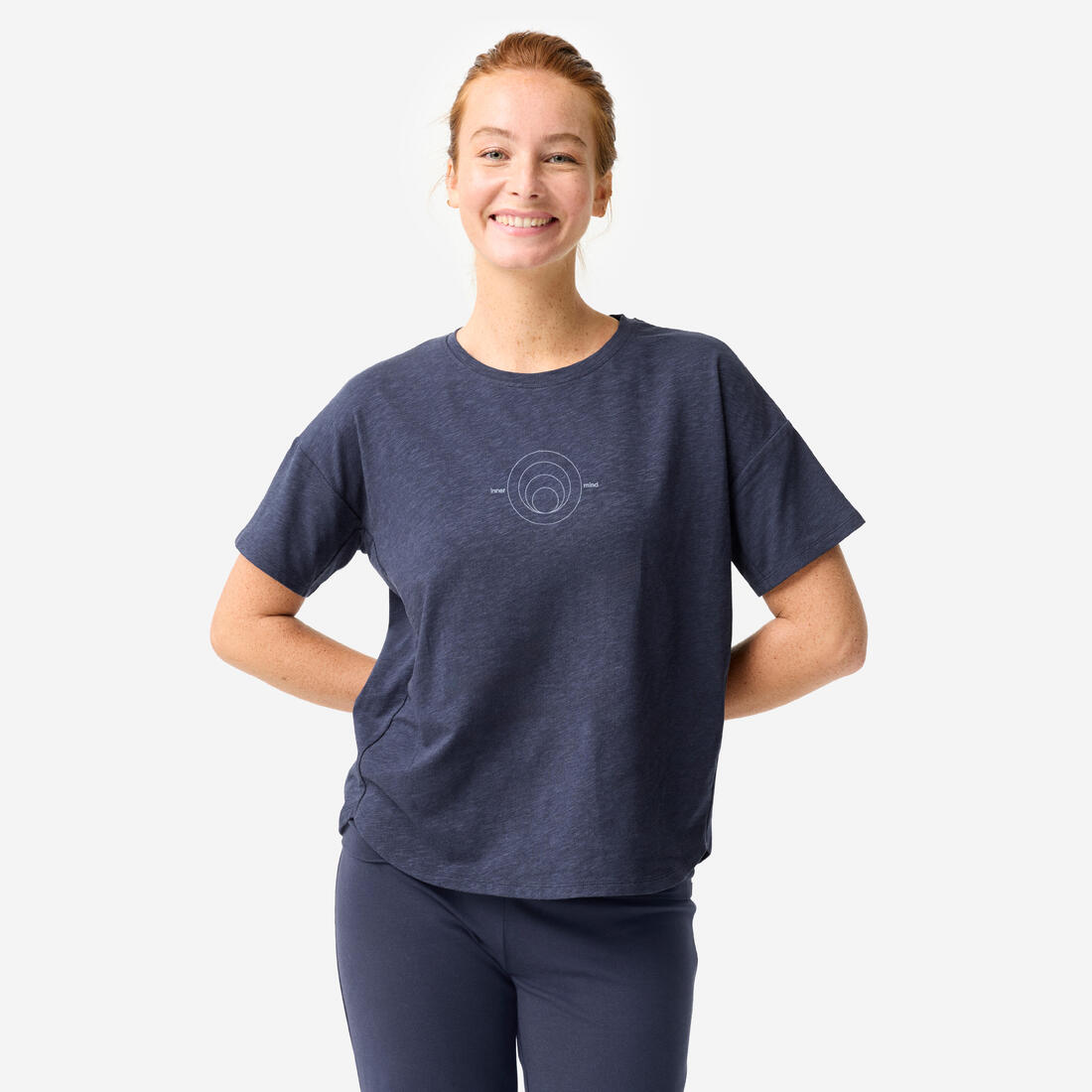 T-shirt manches courtes de yoga femme