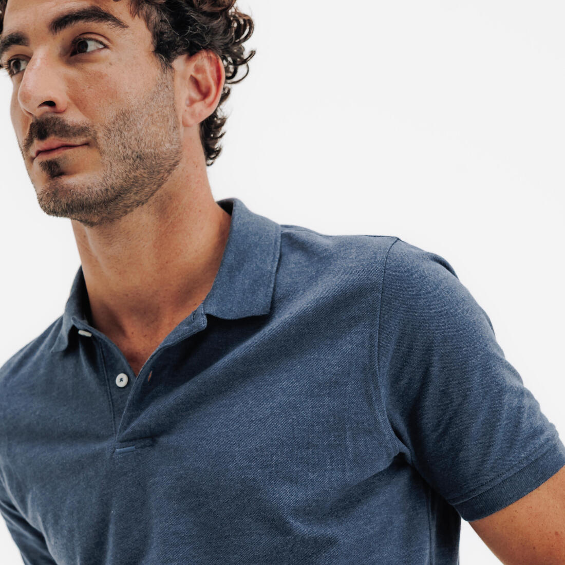 Polo de golf en coton polyester manches courtes homme, MW500