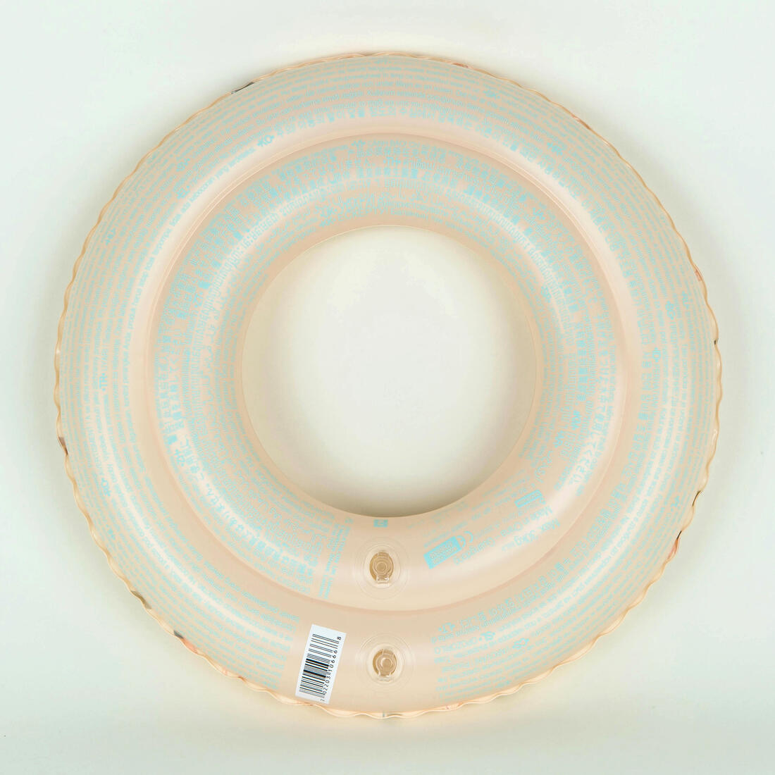 Bouée piscine gonflable 51 cm pour enfants 3-6 ans, transparente imprimé savane