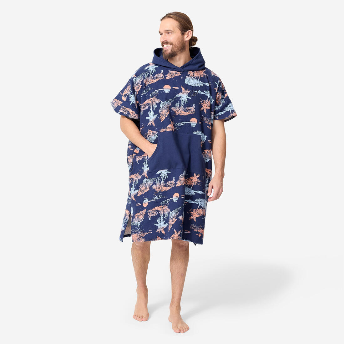 Poncho de plage surf adulte à partir de 150 cm, 500 Sunset