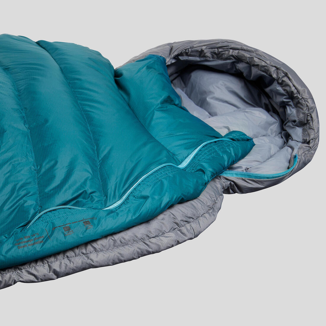 Sac de couchage de trekking 10°C en duvet, léger et compact, MT900