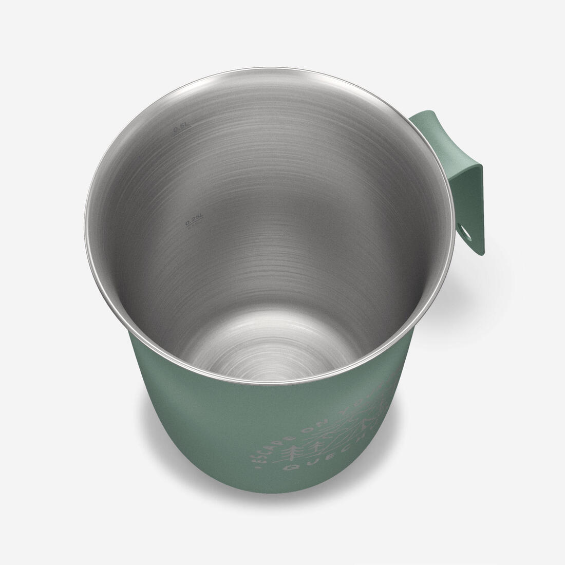 Tasse de camping 0,5L en acier inoxydable