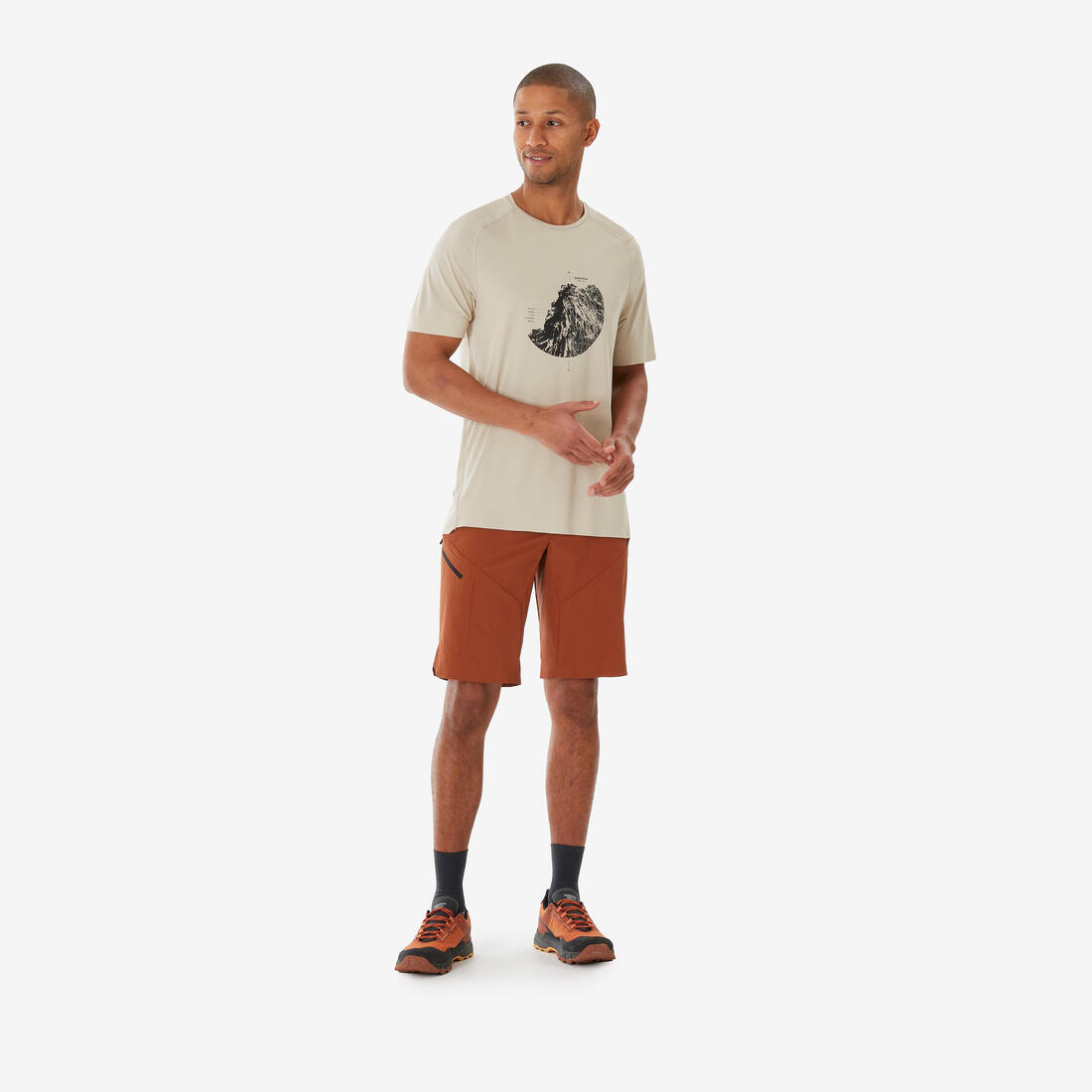 Short de randonnée long homme, MH500