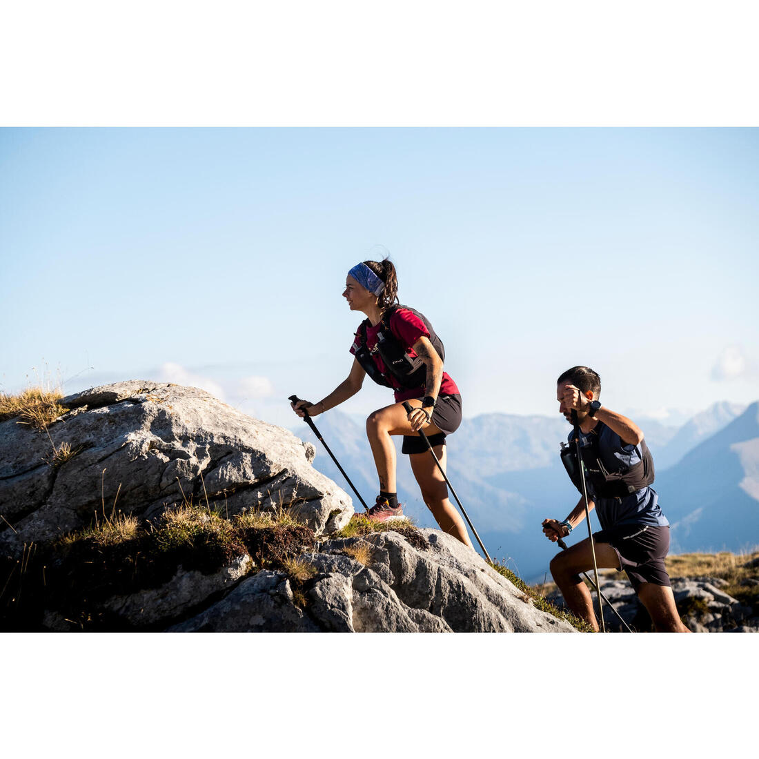 Sac trail running 10l mixte noir - vendu avec poche à eau 1l