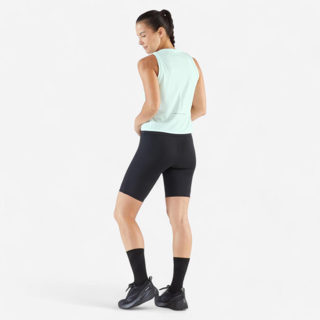 Débardeur court de running respirant femme - kiprun run 500 dry