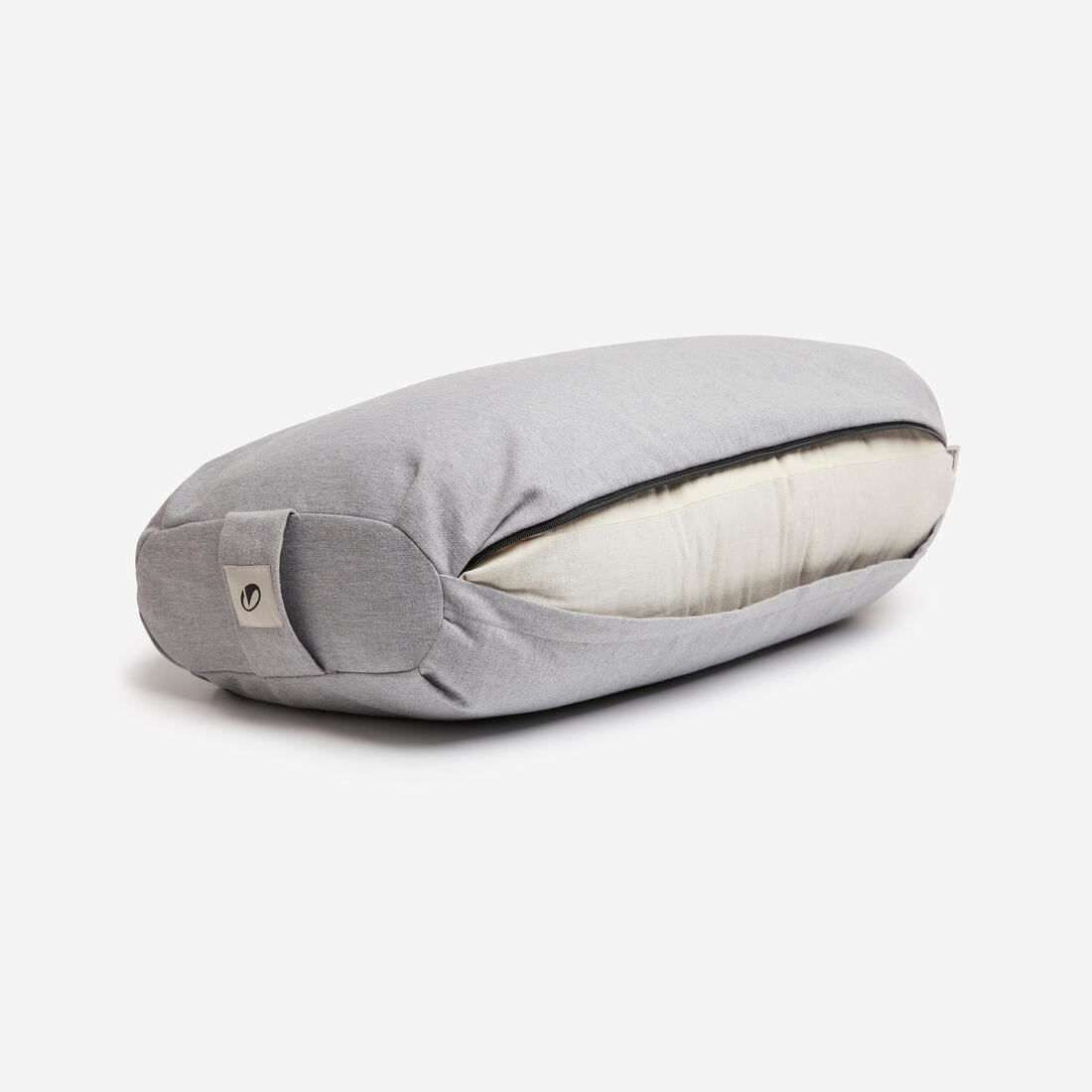 Bolster coussin plat de yoga, gris
