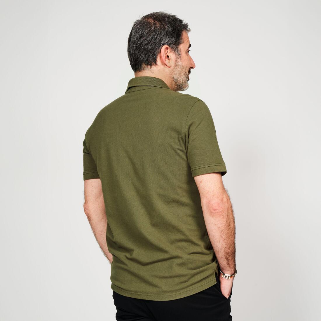 Polo de golf en coton polyester manches courtes homme, MW500