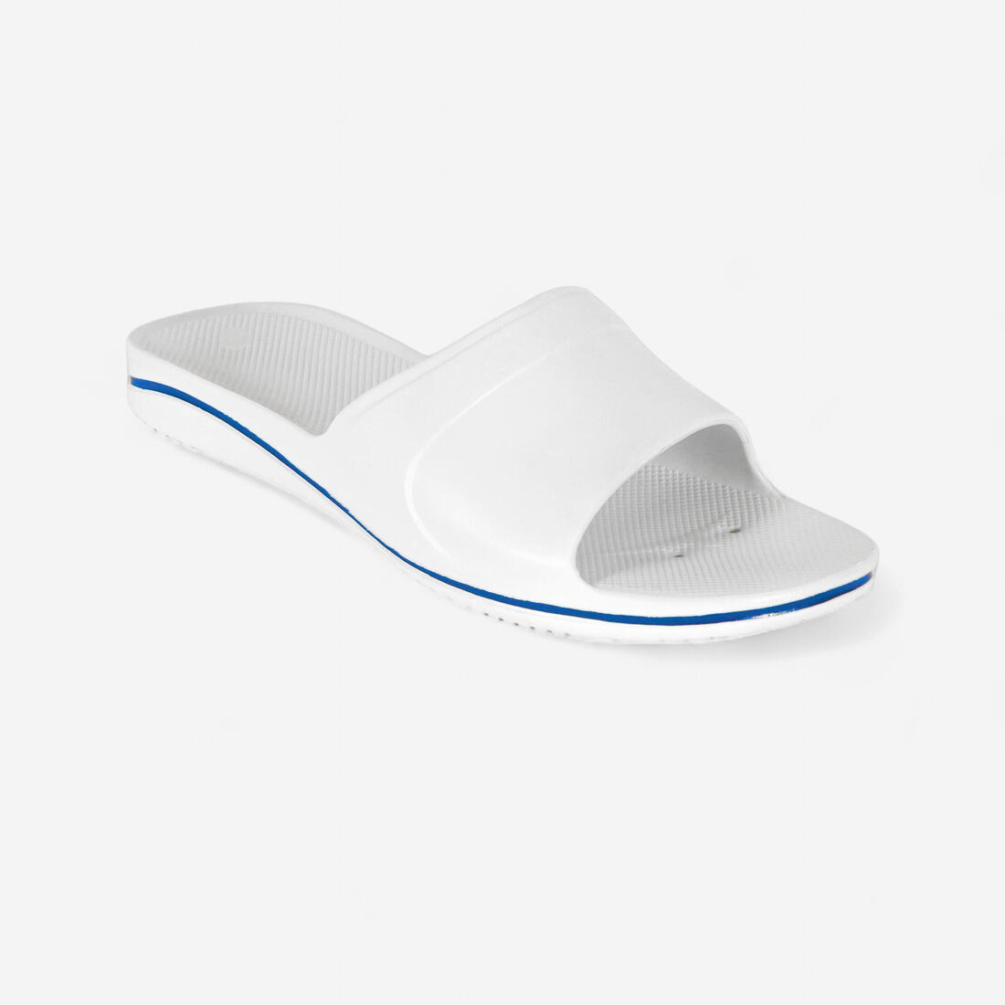 SANDALE CLAQUETTE PISCINE HOMME 100 PLUS BLANCHE