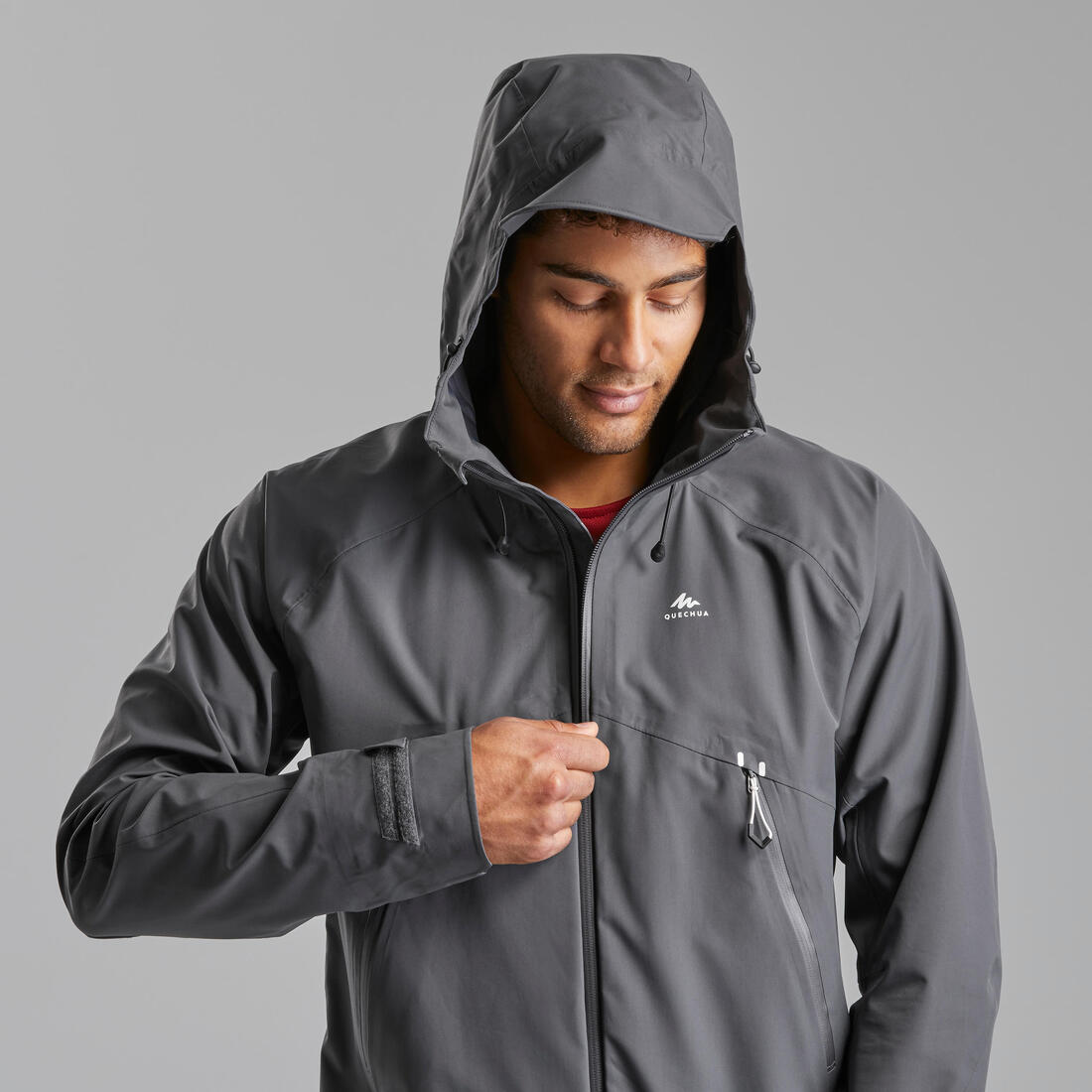 Veste légère imperméable de randonnée - mh500 - homme
