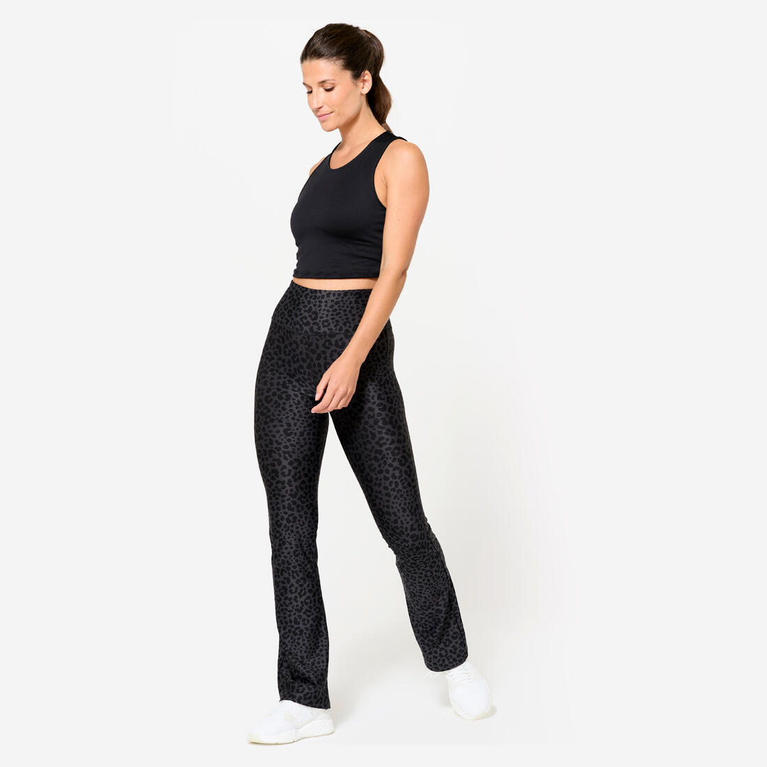Legging de sport droit et respirant femme, imprimé